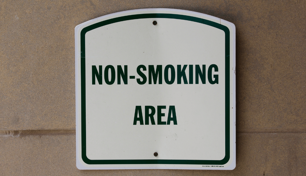 Separate Smoking and Non-Smoking Areas